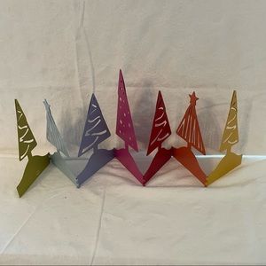 🐝🐝🐝 Adorable holiday greeting card/photo holder! Metal cutouts, folds flat.